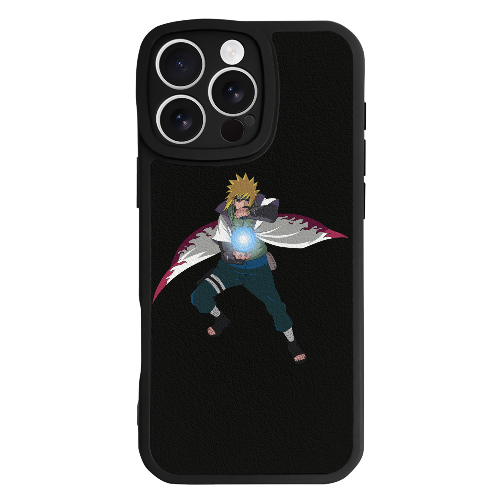 （画像用） NARUTO -ナルト- 波風 ミナト Namikaze Minato 【iPhone 16シリーズ対応】シリコンスマホケース（レザー調） 材質：シリコン